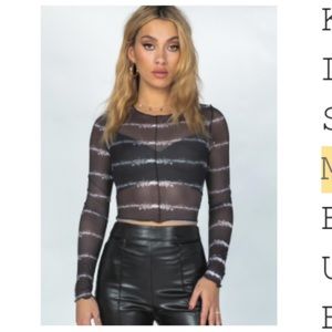 Princess polly Klarna longe sleeve mesh top